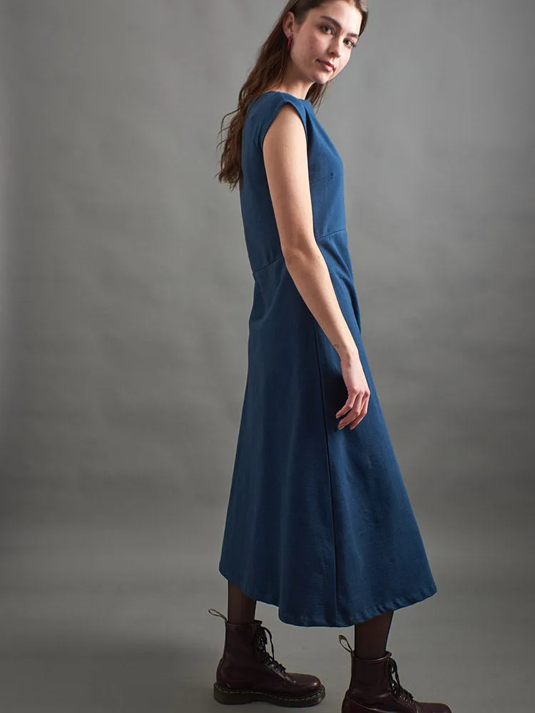 Elise Sheath Dress - Blue