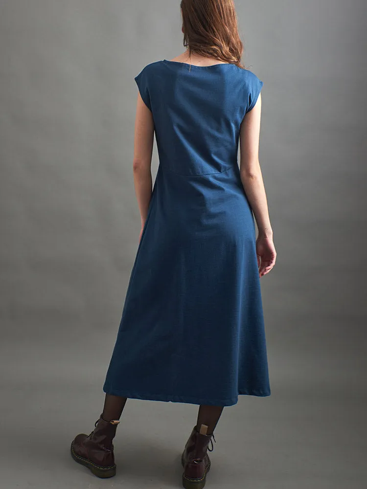 Elise Sheath Dress - Blue