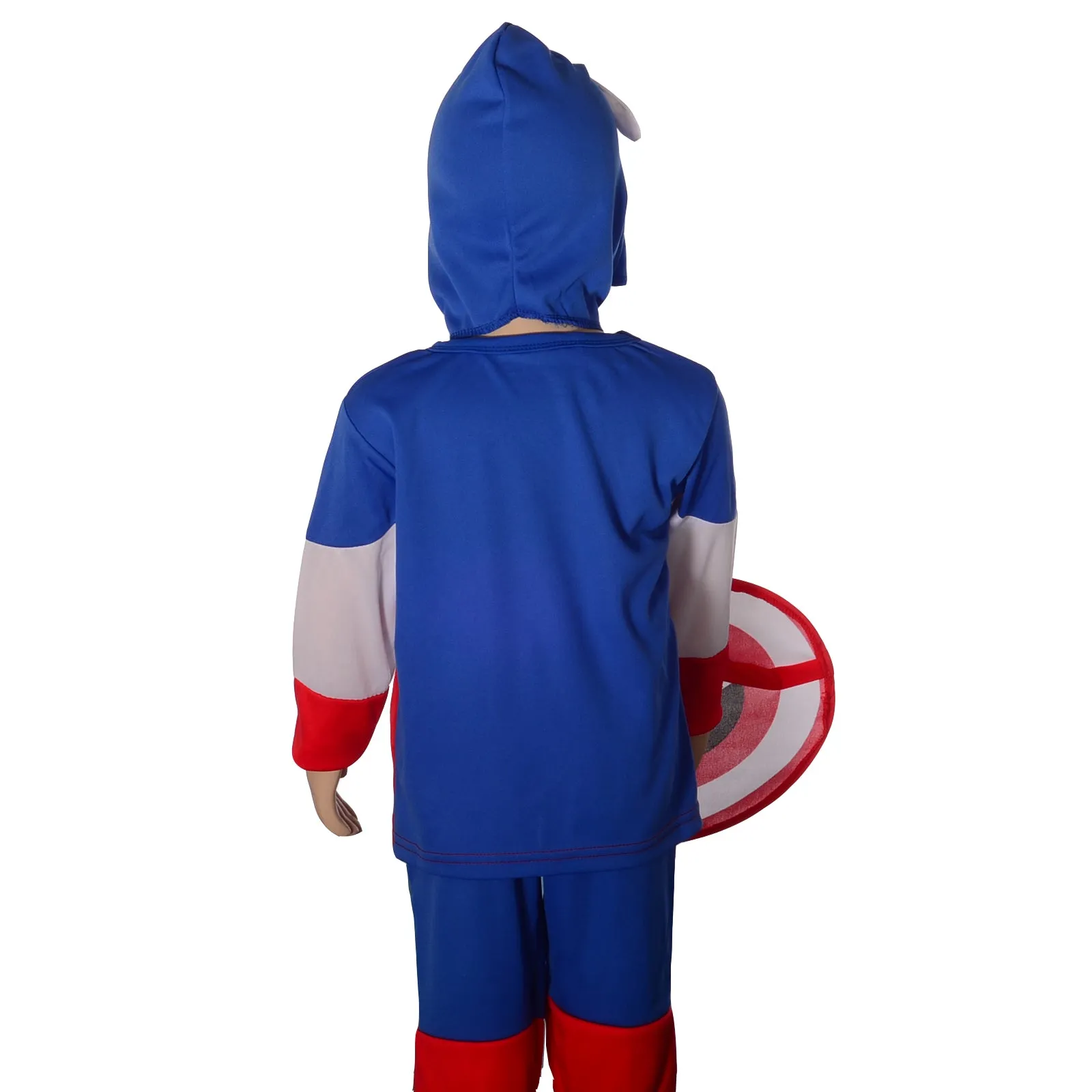 FC030 - Captain Superhero Costume with Mask and Shield for Toddler & Kids Boys