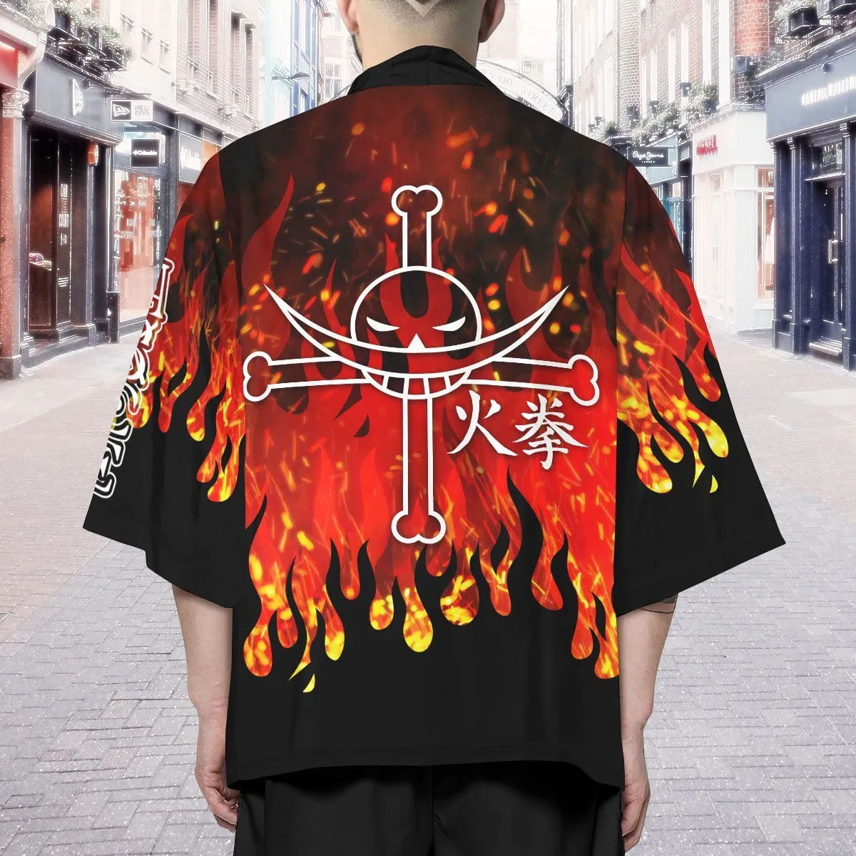 Fire Fist Tattoo Kimono Cardigan