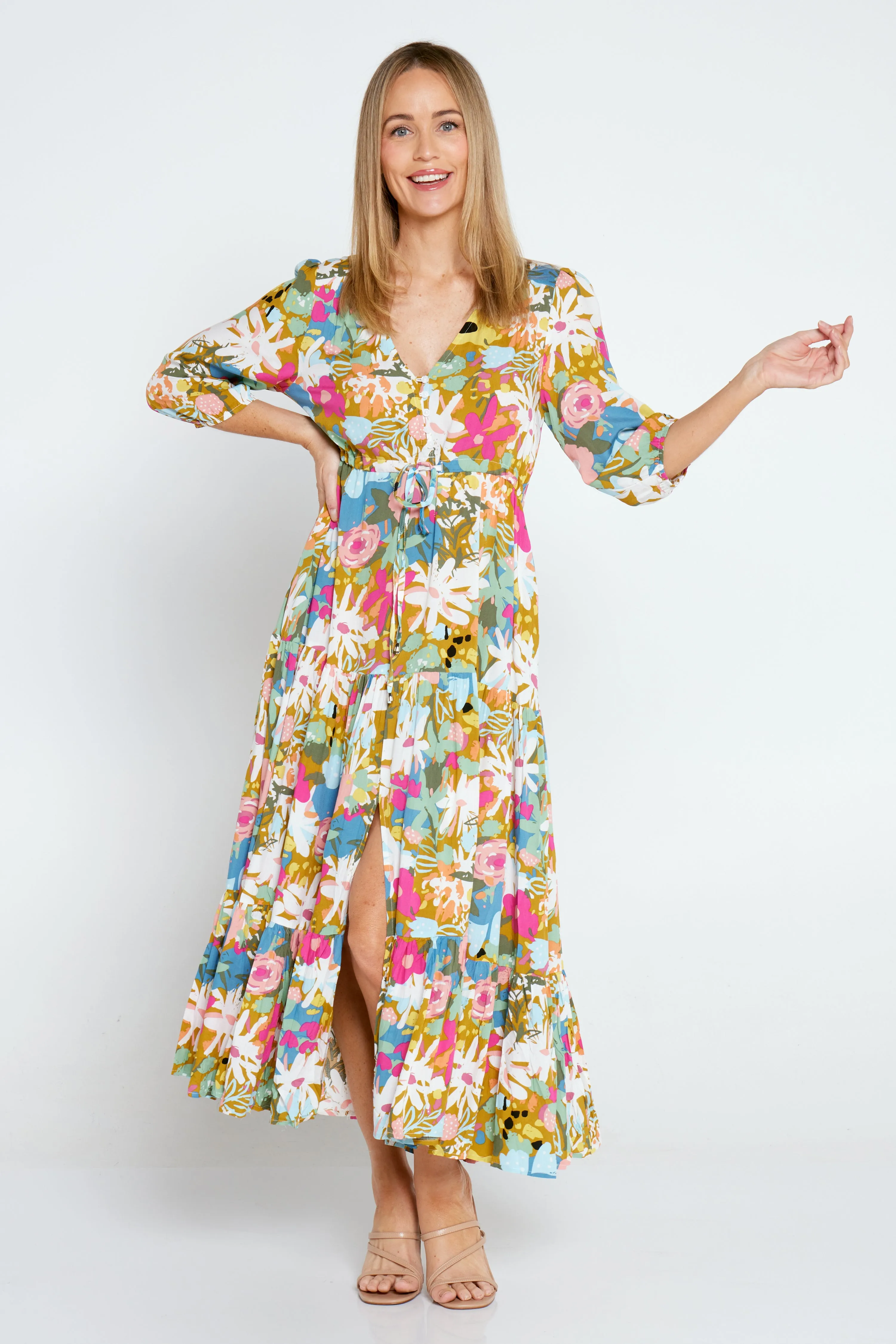 Freesia Dress - Multi Floral