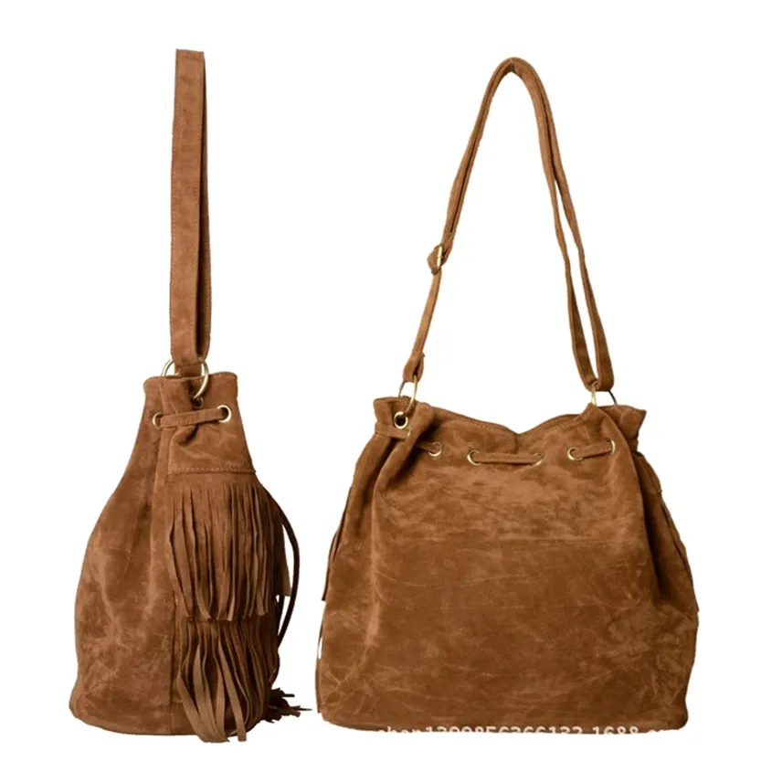 Funki Buys | Bags | Handbags | Women's Fringe Bucket Bag