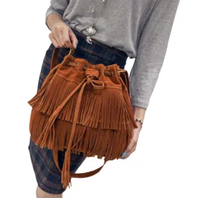 Funki Buys | Bags | Handbags | Women's Fringe Bucket Bag