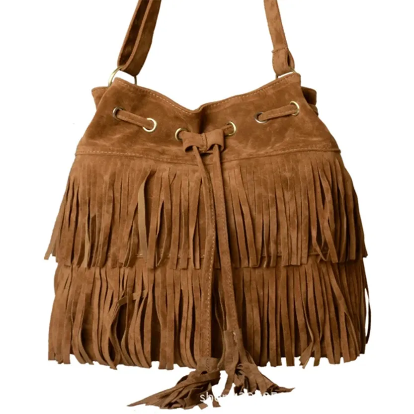 Funki Buys | Bags | Handbags | Women's Fringe Bucket Bag