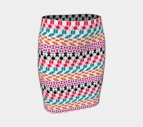 Geo Fitted Skirt