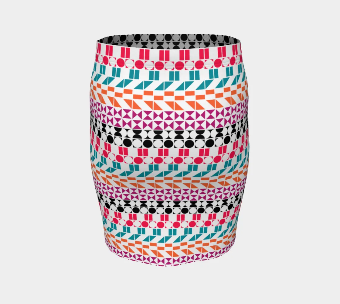 Geo Fitted Skirt