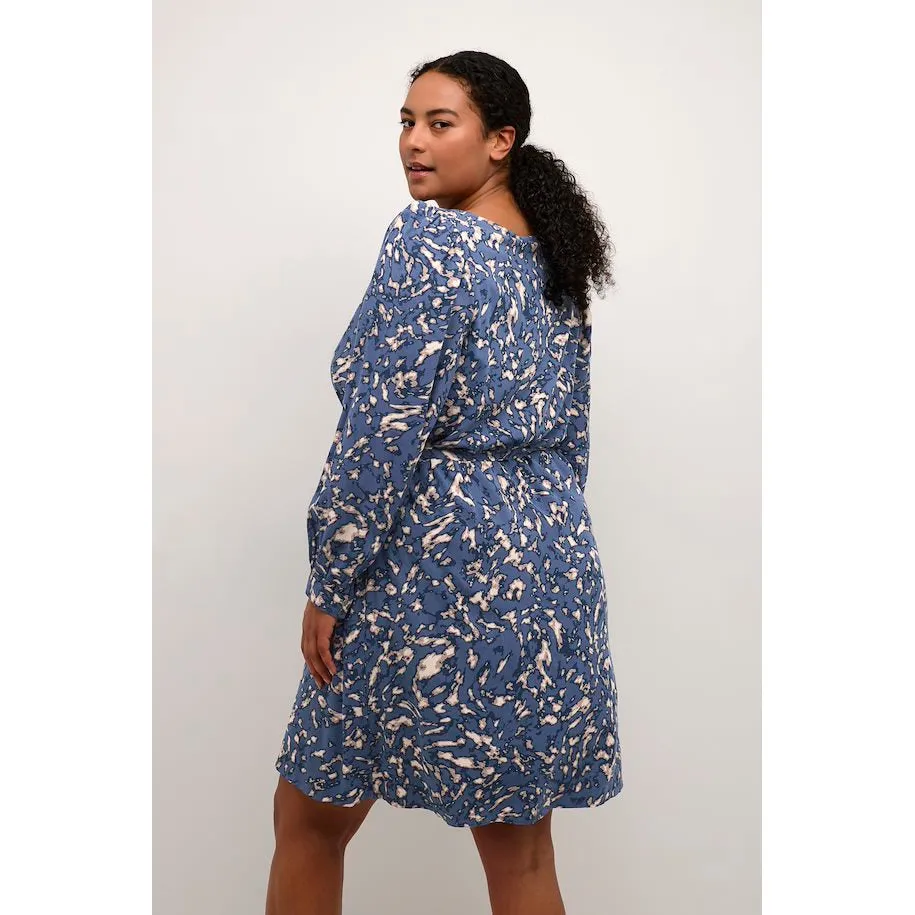 Kaffe Curve Vella Dress in Vintage Indigo