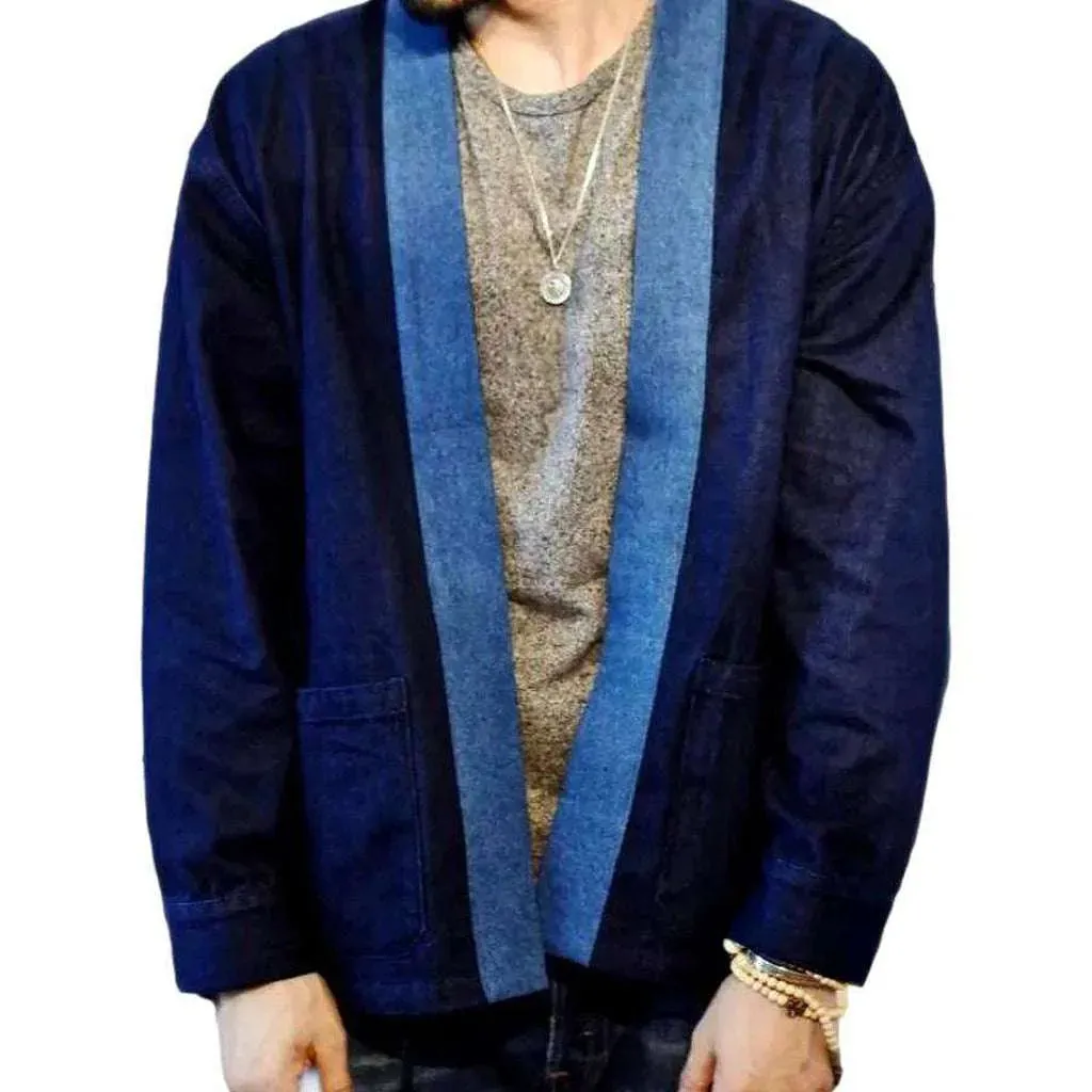 Kimono y2k men's denim jacket