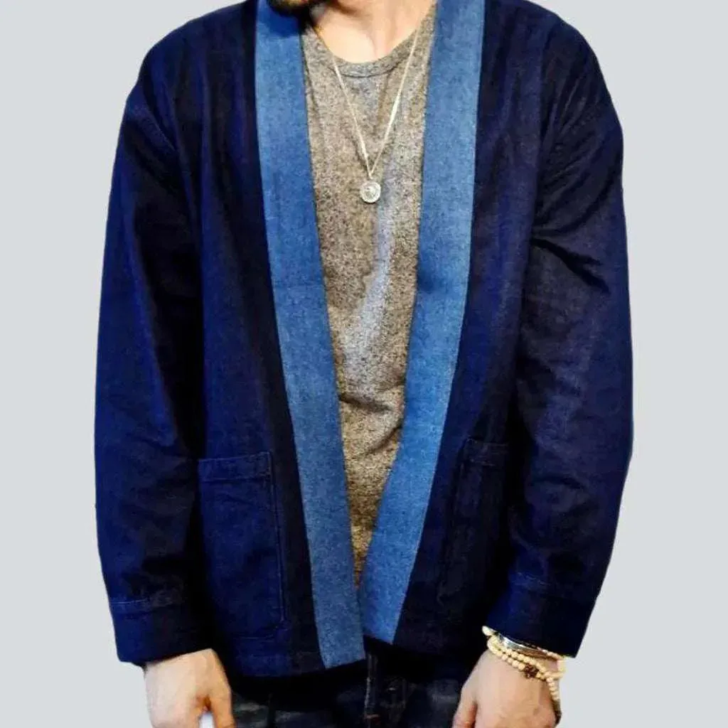 Kimono y2k men's denim jacket