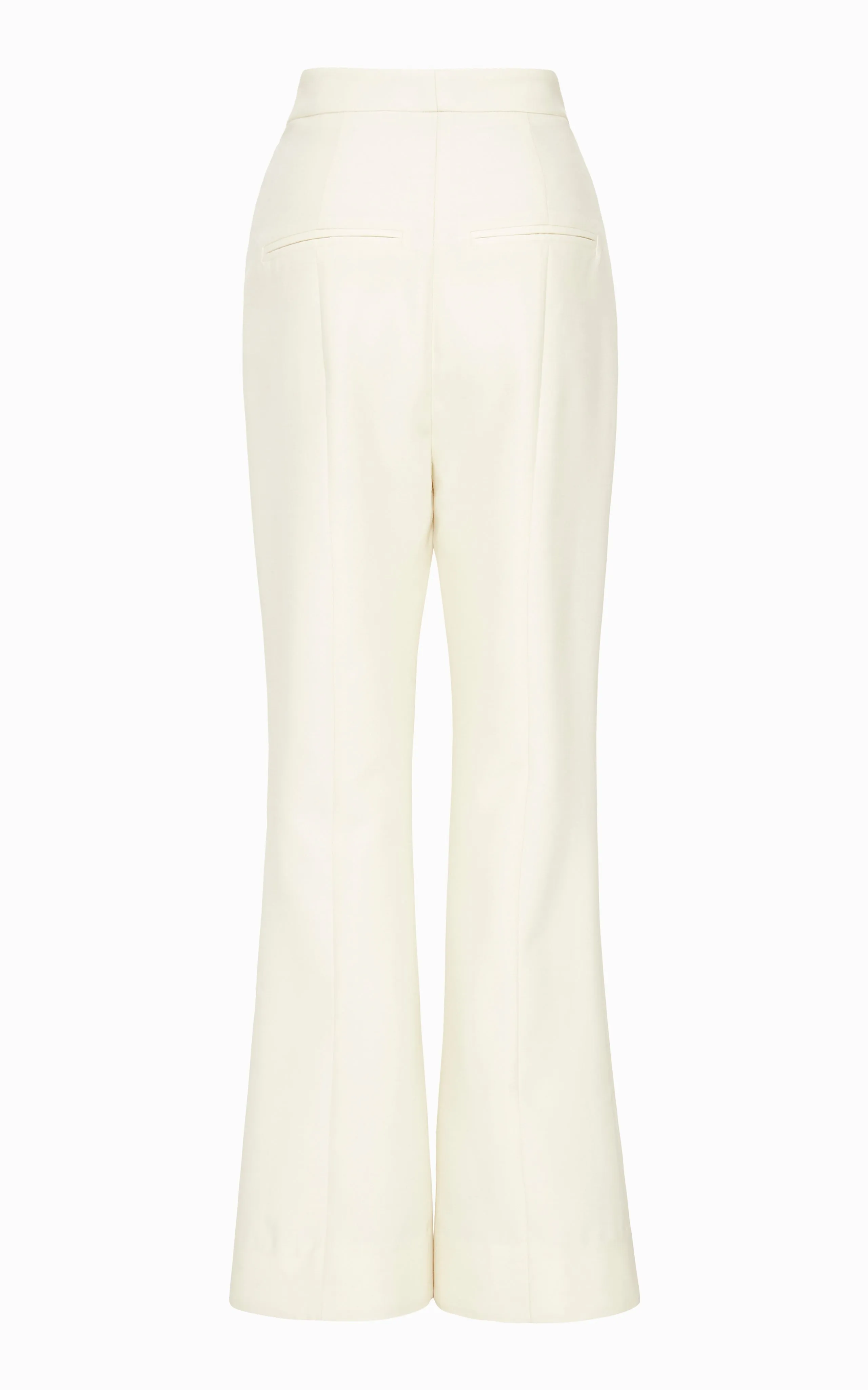 Lettini Crop Flare Pant | Ivory