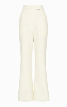 Lettini Crop Flare Pant | Ivory