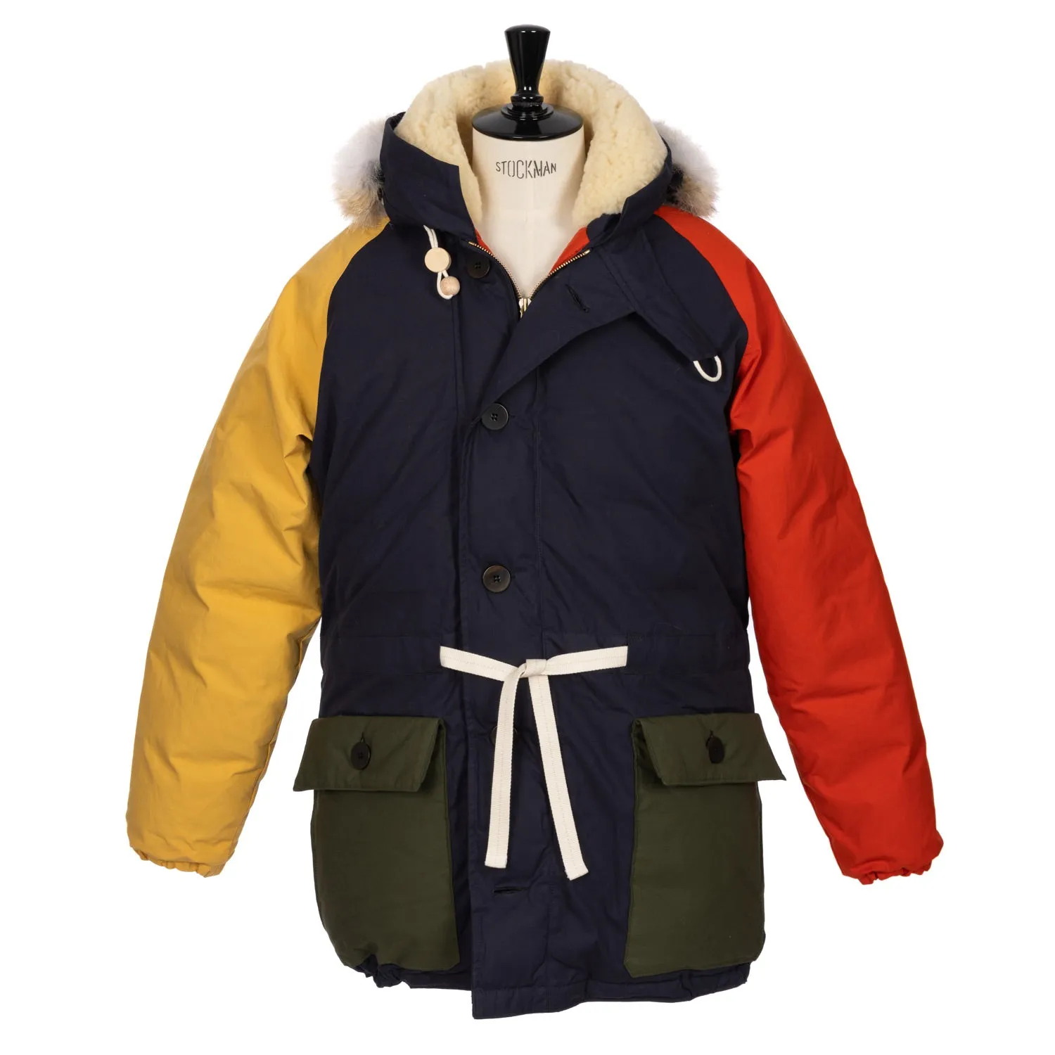 Limited Edition: Nigel Cabourn x MJ: Daunenparka "Iconic Everest Patchwork" aus Ventile-Cotton