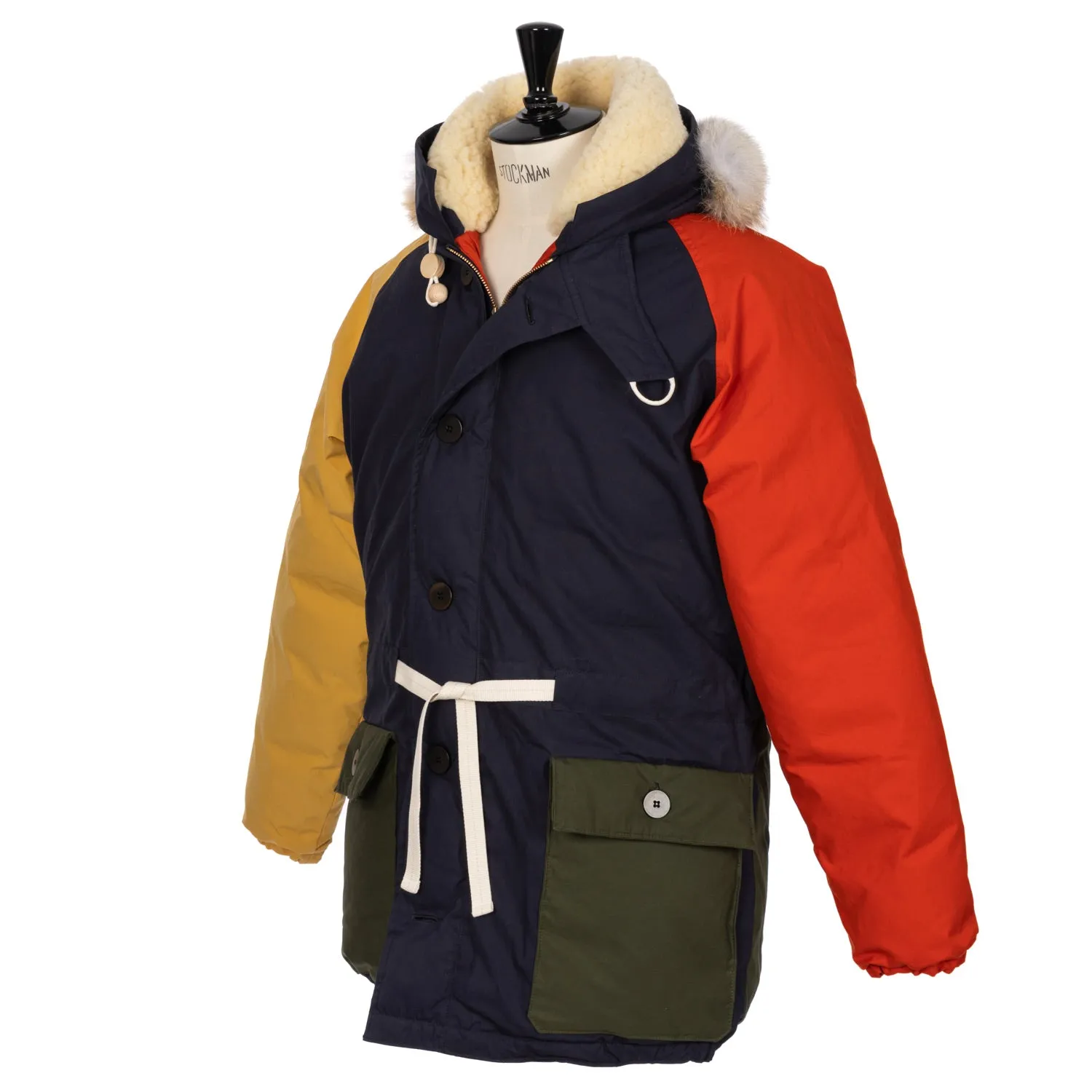 Limited Edition: Nigel Cabourn x MJ: Daunenparka "Iconic Everest Patchwork" aus Ventile-Cotton