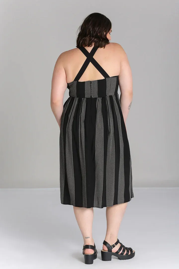 Lita Stripe Dress by Hell Bunny