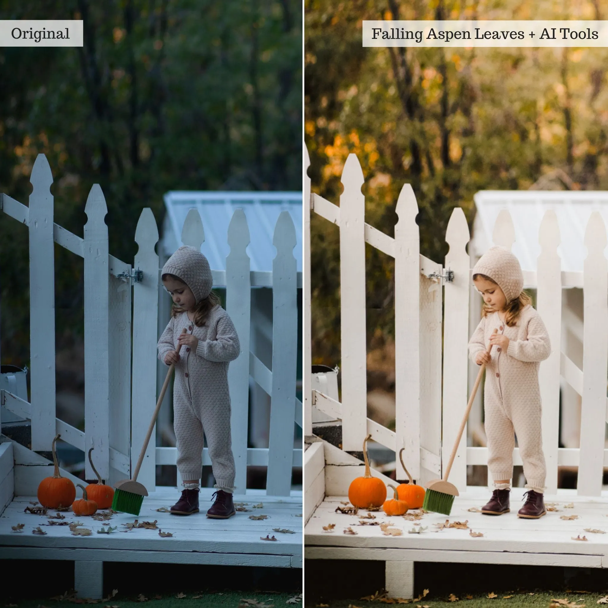 Luxe Hint of Spice Autumn Lightroom Presets & AI Tools – Desktop & Mobile