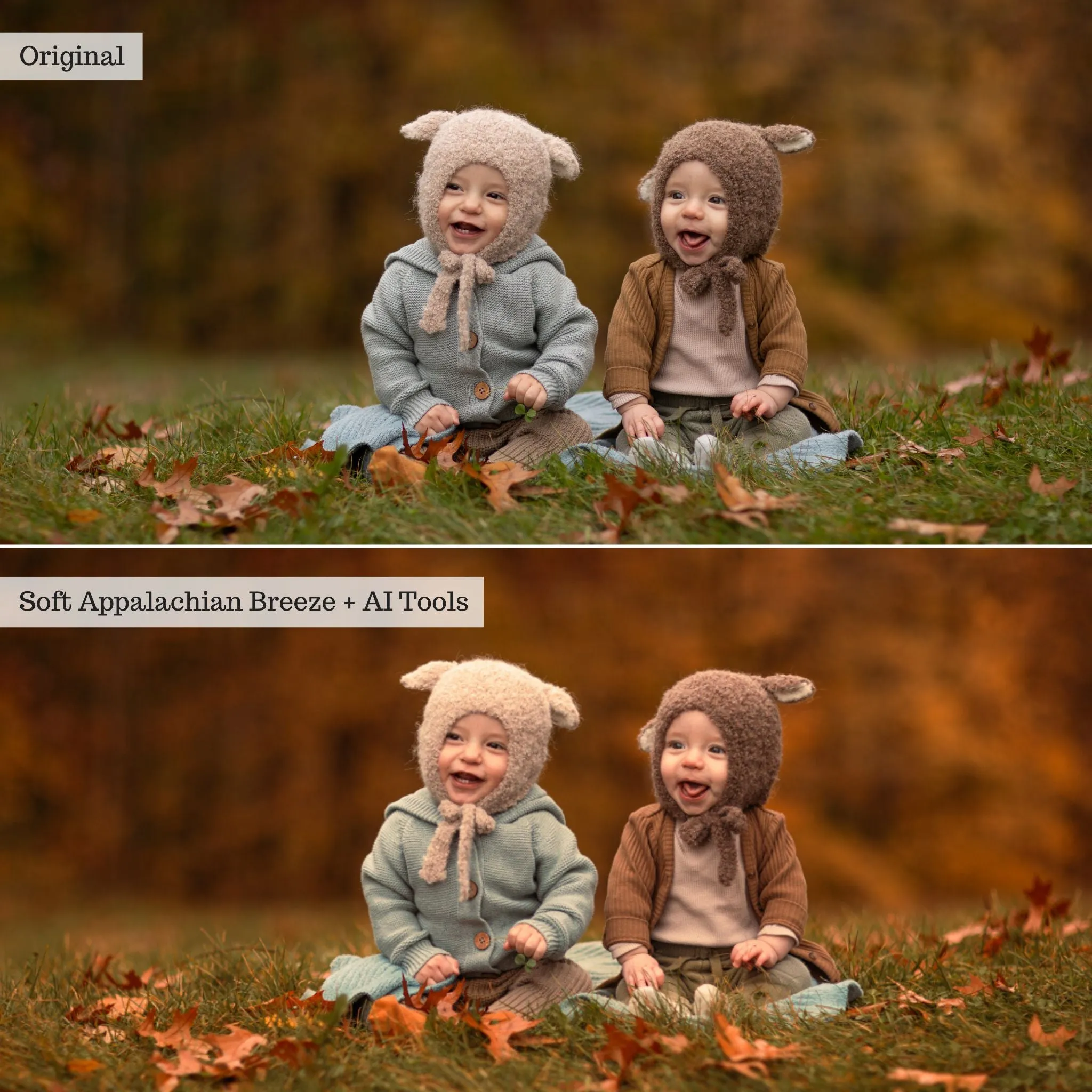 Luxe Hint of Spice Autumn Lightroom Presets & AI Tools – Desktop & Mobile