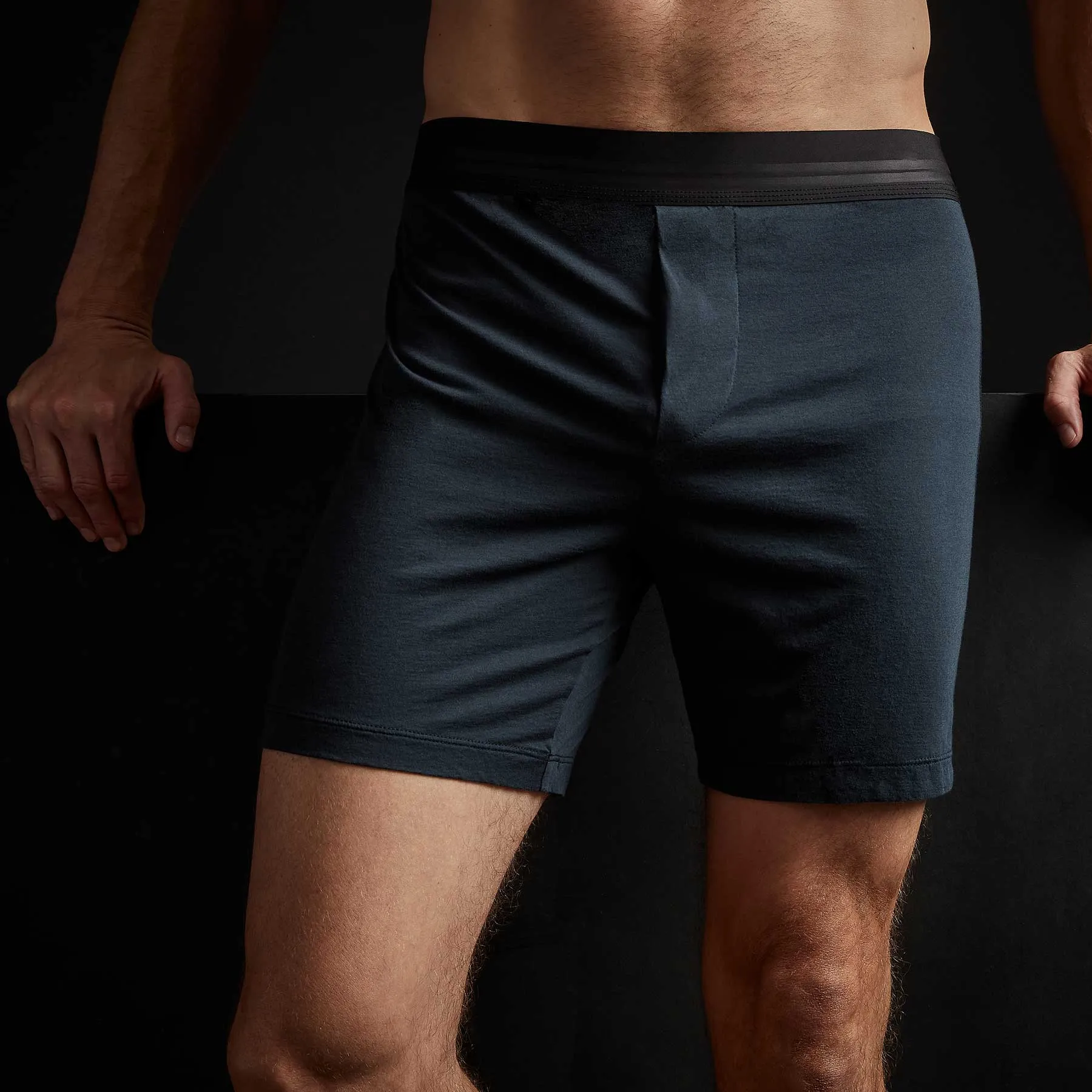 Luxe Lotus Relaxed Fit Boxer Short - French Navy