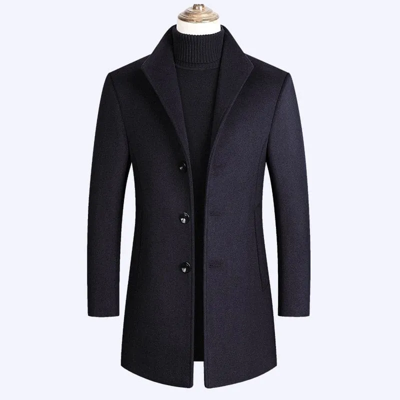 Luxurious Brand Men Wool Blends Coats