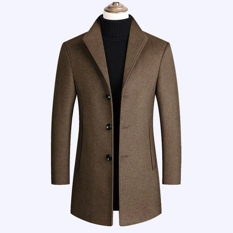 Luxurious Brand Men Wool Blends Coats