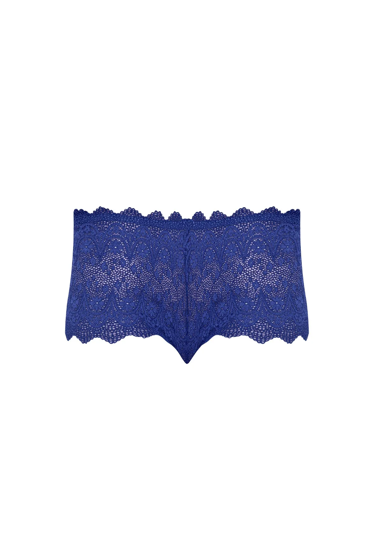 Magic Silk Berrylicious Split Crotch Lace Boyshort Blueberry