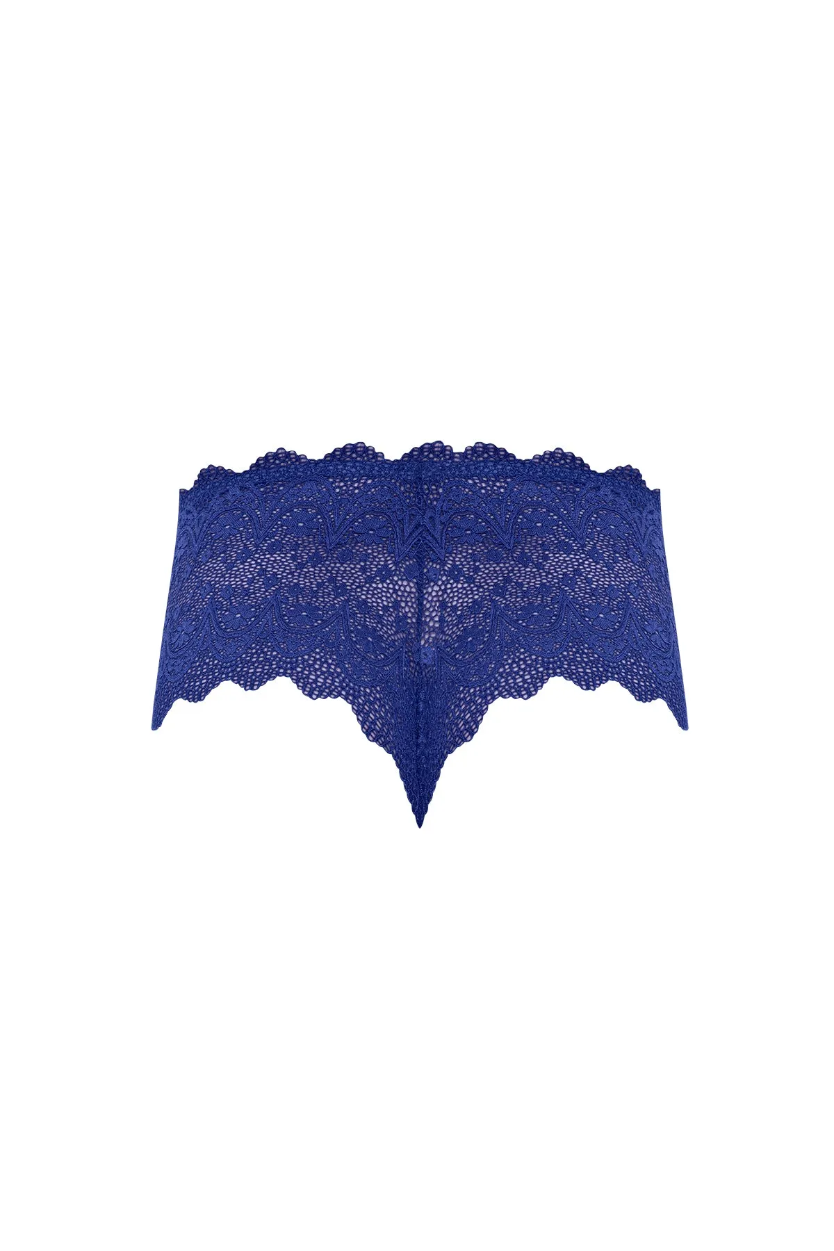 Magic Silk Berrylicious Split Crotch Lace Boyshort Blueberry