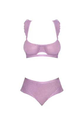 Magic Silk Girl Next Door Bralette & Panty Lilac