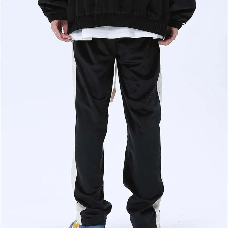 Mens Loose-fitting Casual Retro Clash Pants