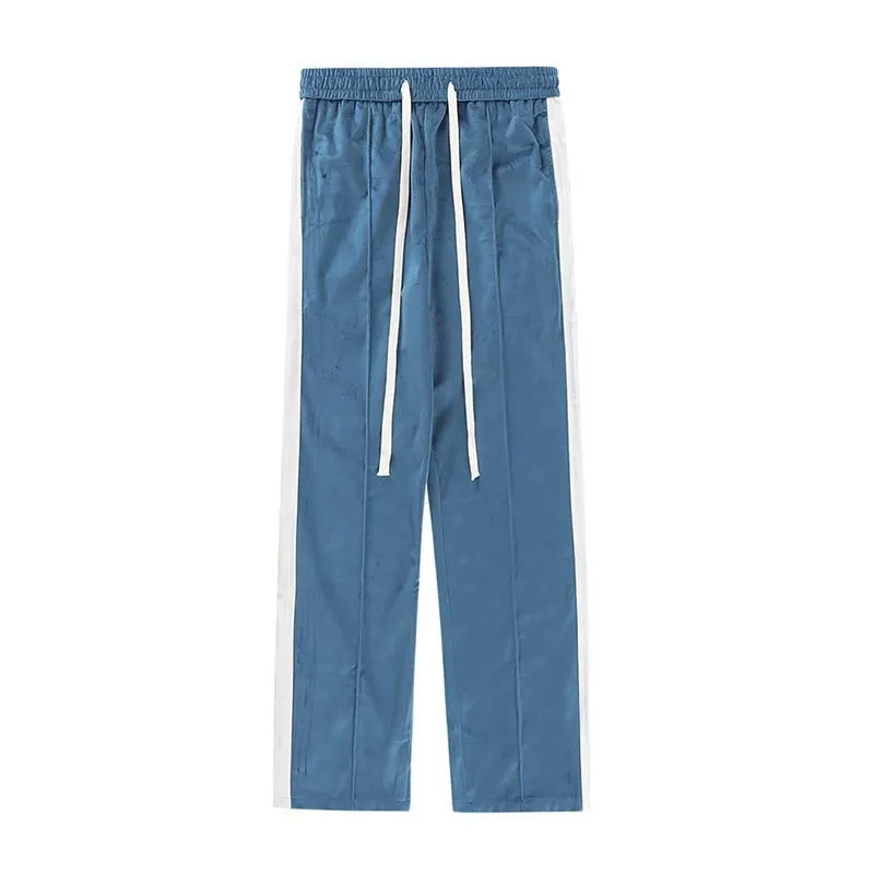 Mens Loose-fitting Casual Retro Clash Pants