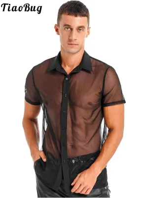 Men's Short Sleeve Mesh Shirt