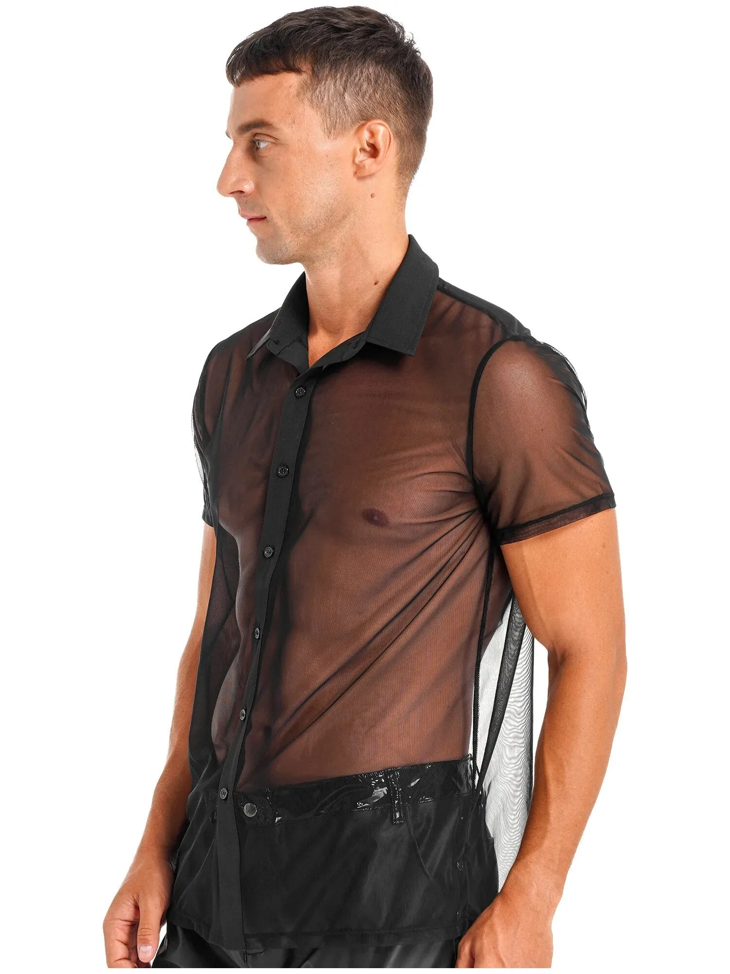 Men's Short Sleeve Mesh Shirt