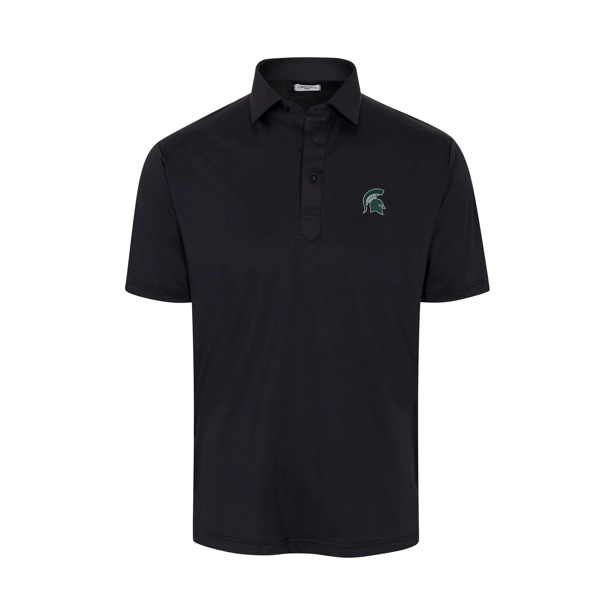 Michigan State Featherweight Flex Polo Black