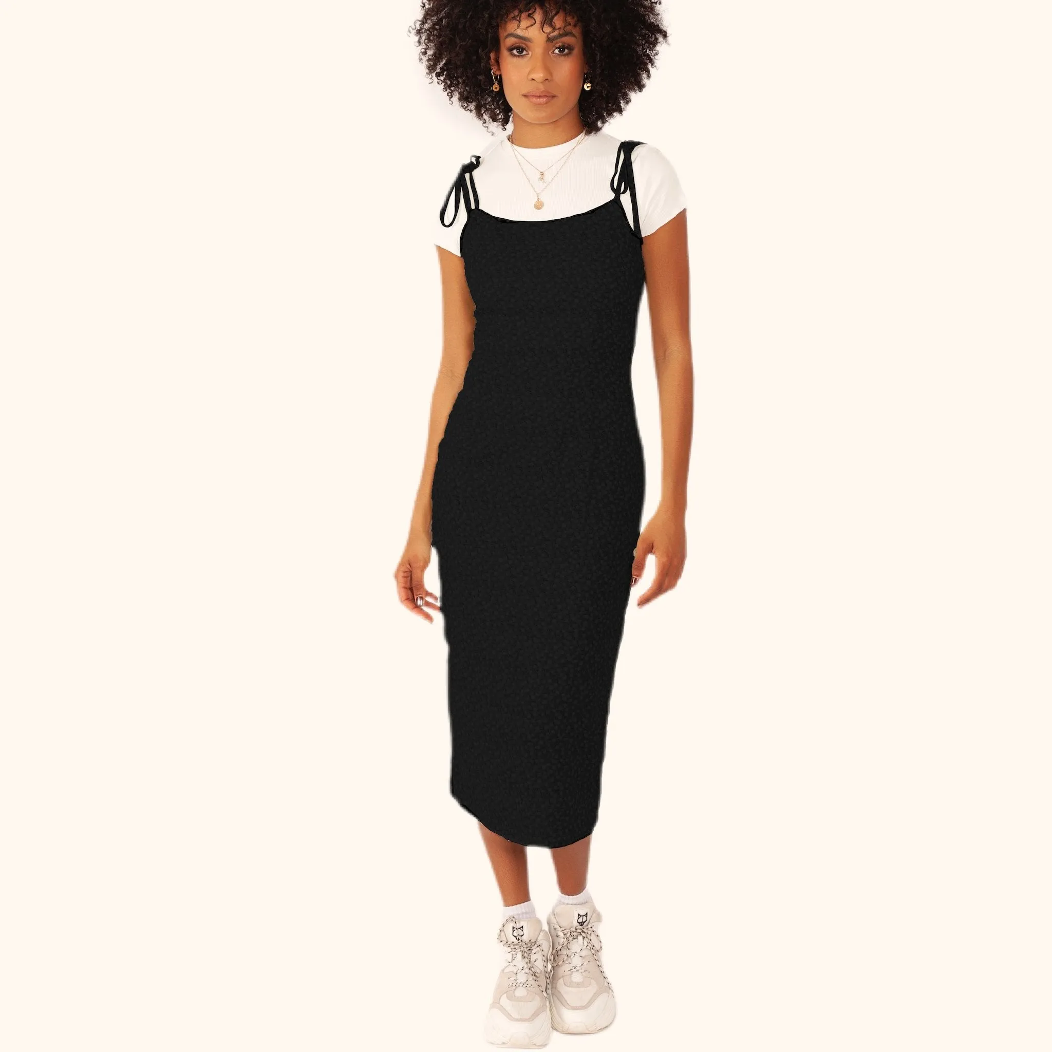 Midday Midi Dress - Black.