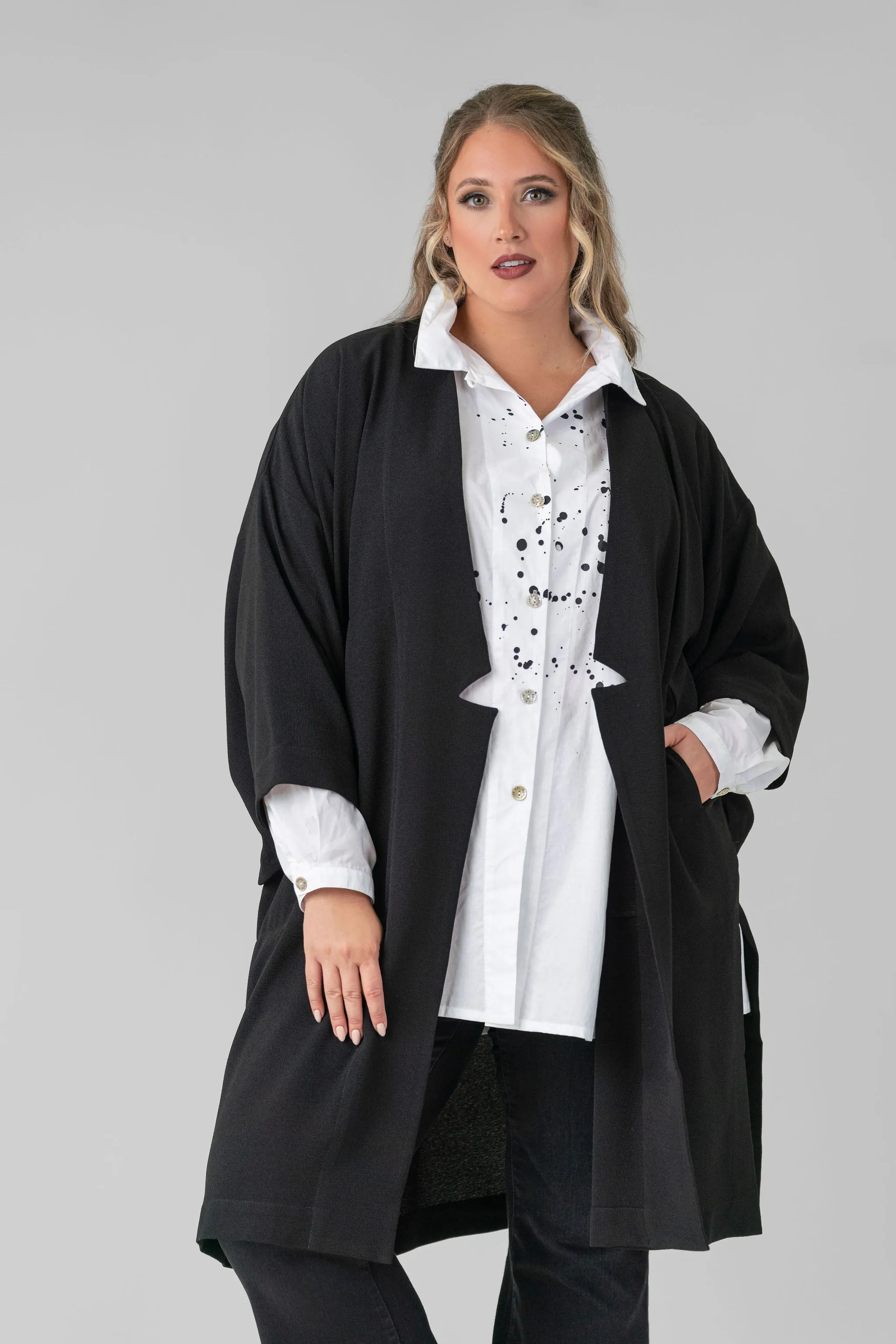 NAMI CREPE KIMONO JACKET