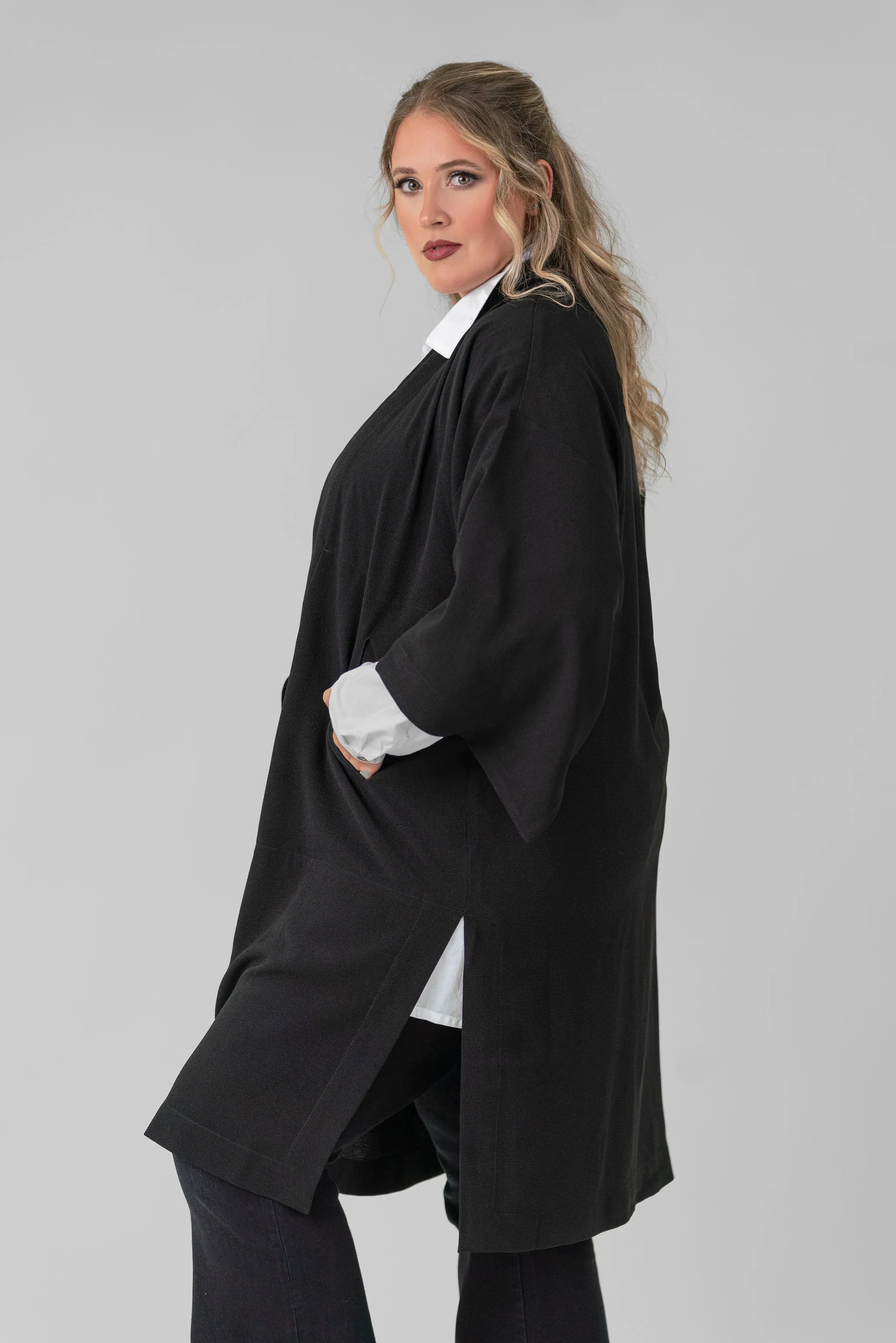 NAMI CREPE KIMONO JACKET