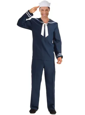 Navy Sailor Uniform Mens Plus Size Costume