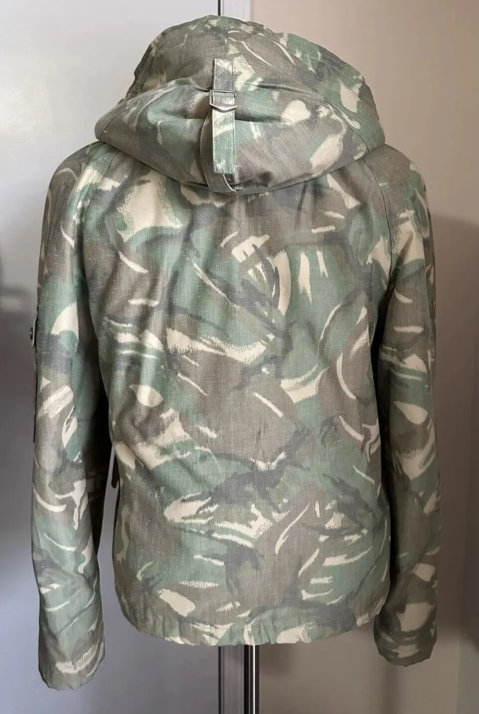 New $3390 Saint Laurent PARKA CAPUCHE CAMOUFLAGE MILI. Jacket Coat 38 US/48 Eu