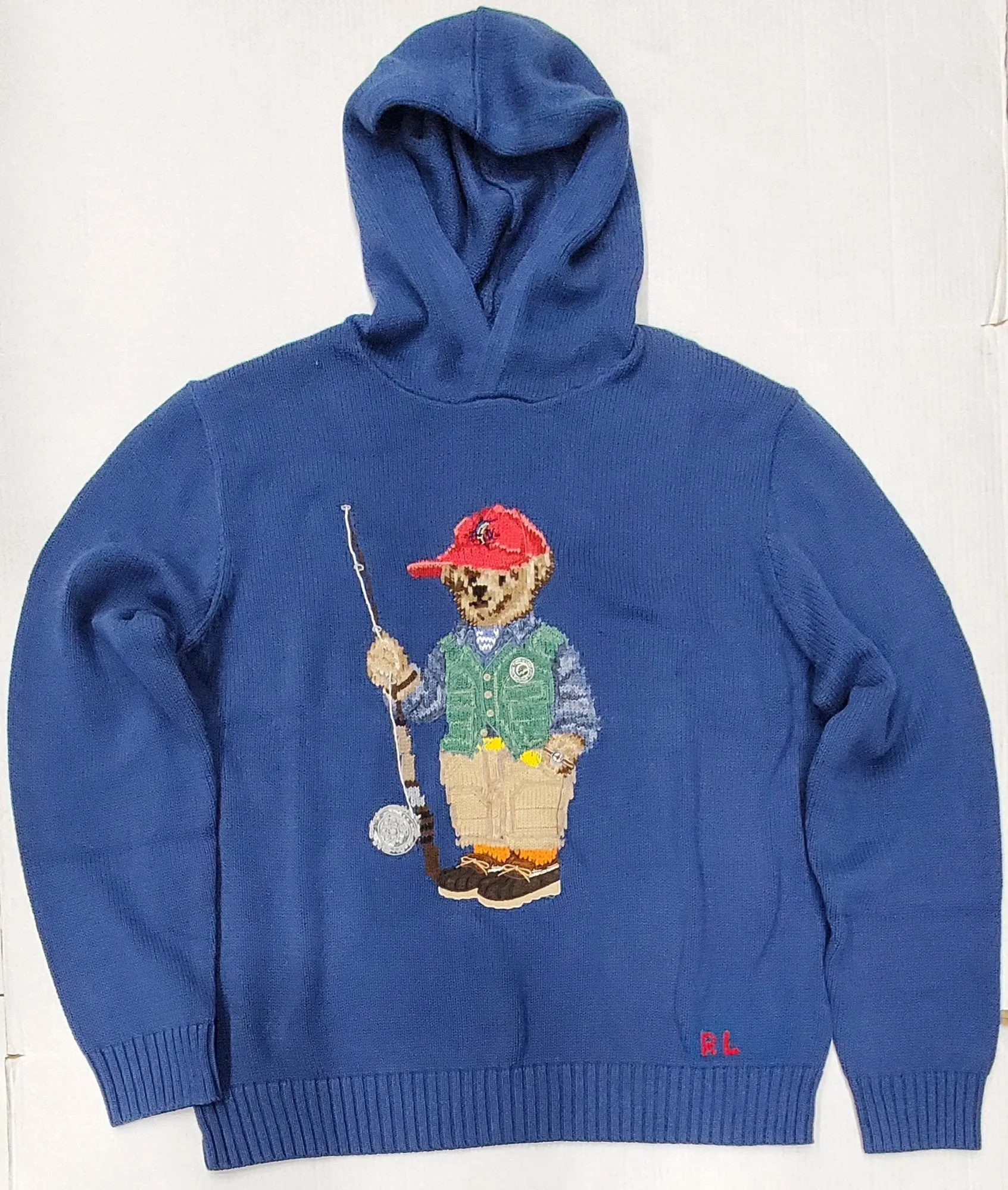 Nwt Polo Ralph Lauren Fishing Bear Teddy Bear Sweater