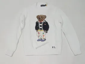 Nwt Polo Ralph Lauren Women's Cotton Bear Sweater