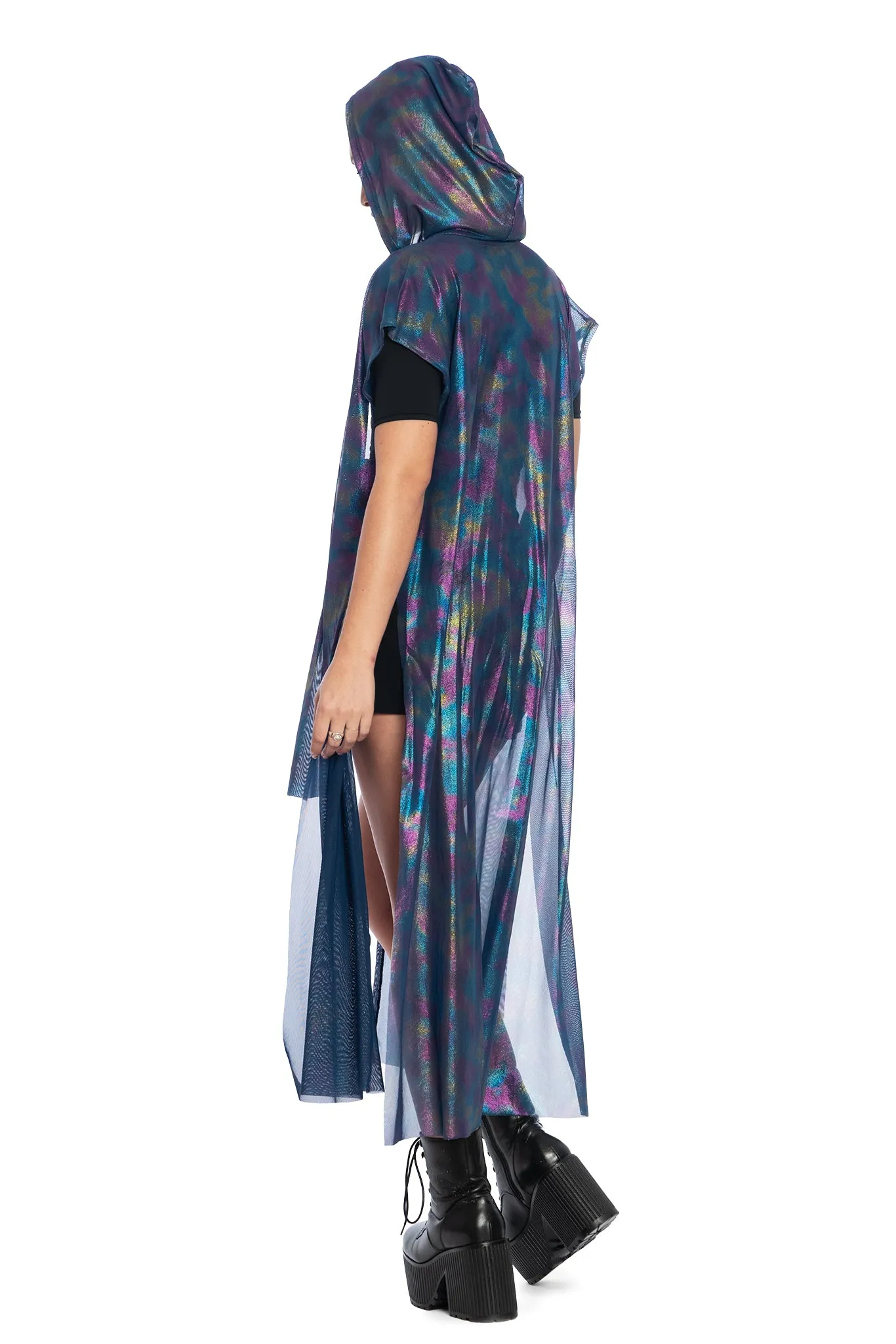 Ocean Gleam Sleeveless Wrap Robe