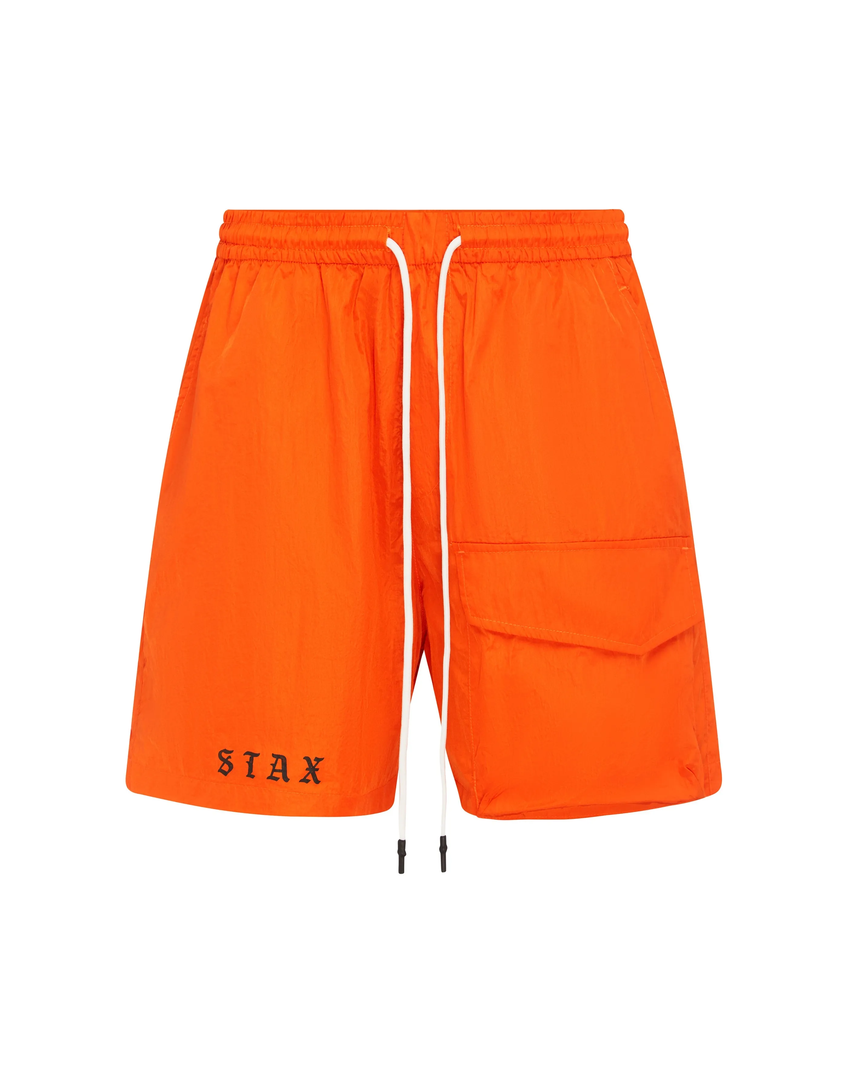 Old English Mens Nylon Shorts - Orange