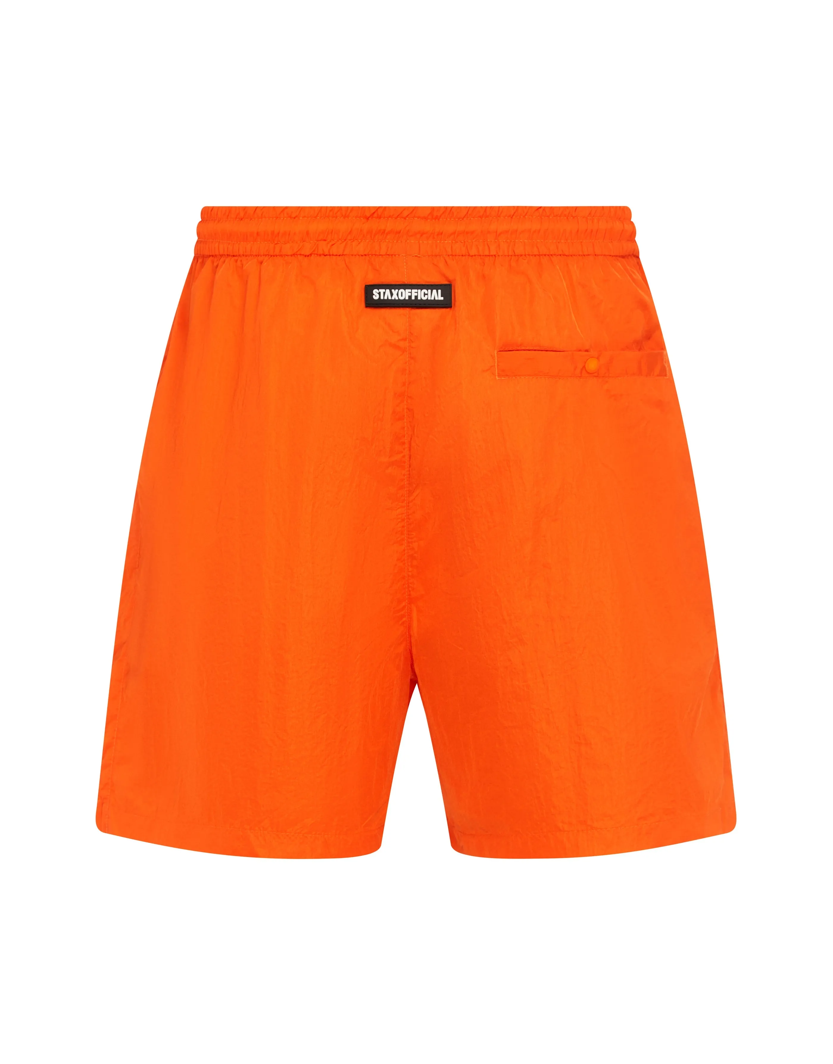 Old English Mens Nylon Shorts - Orange