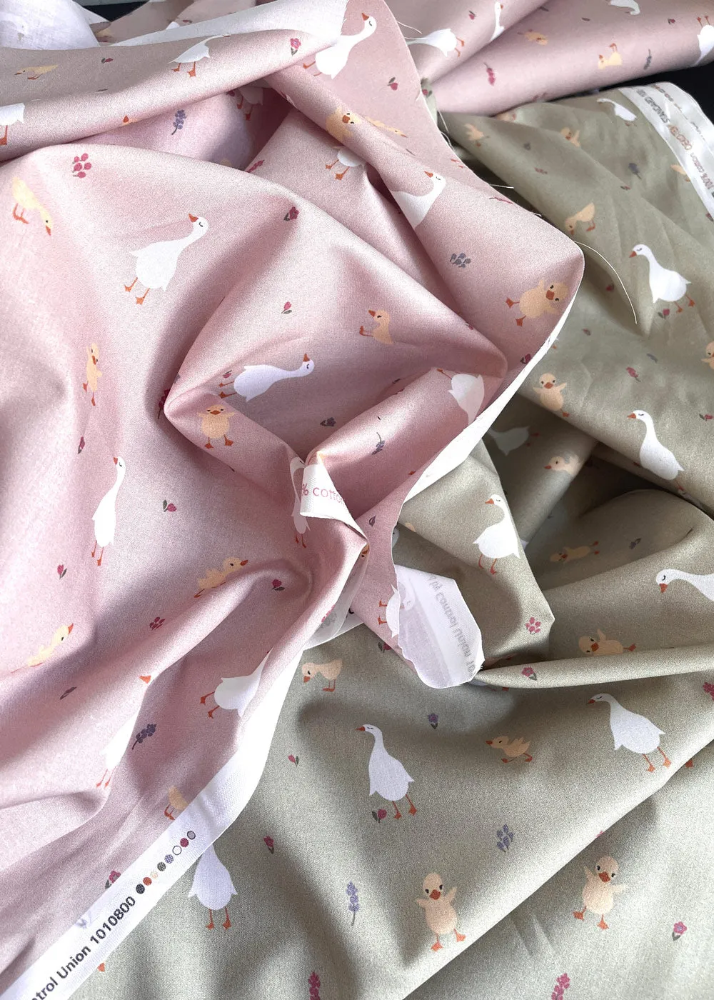 Organic Cotton Poplin - Ugly Duckling, Blush Pink