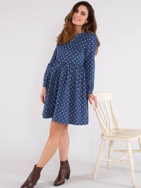 Peninsula cord dress sweetheart