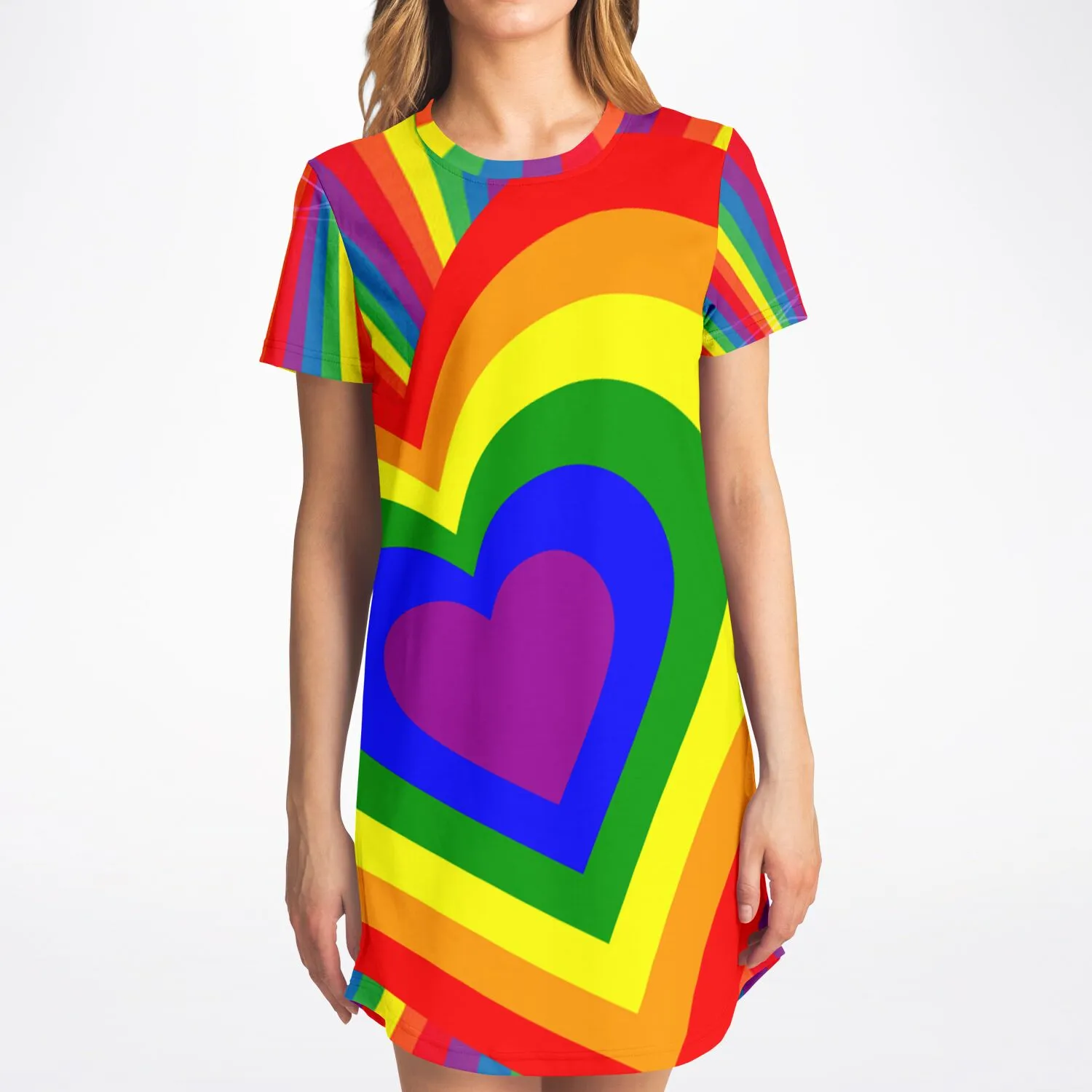 Pride Heart T-Shirt Dress