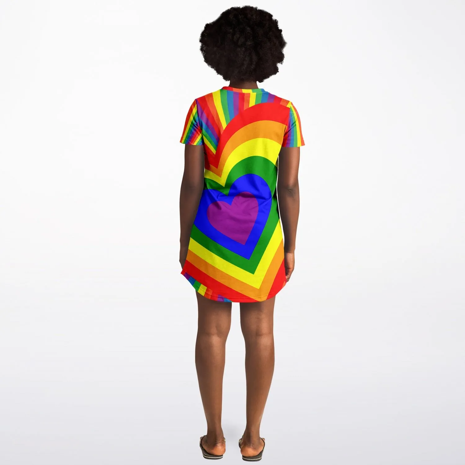 Pride Heart T-Shirt Dress