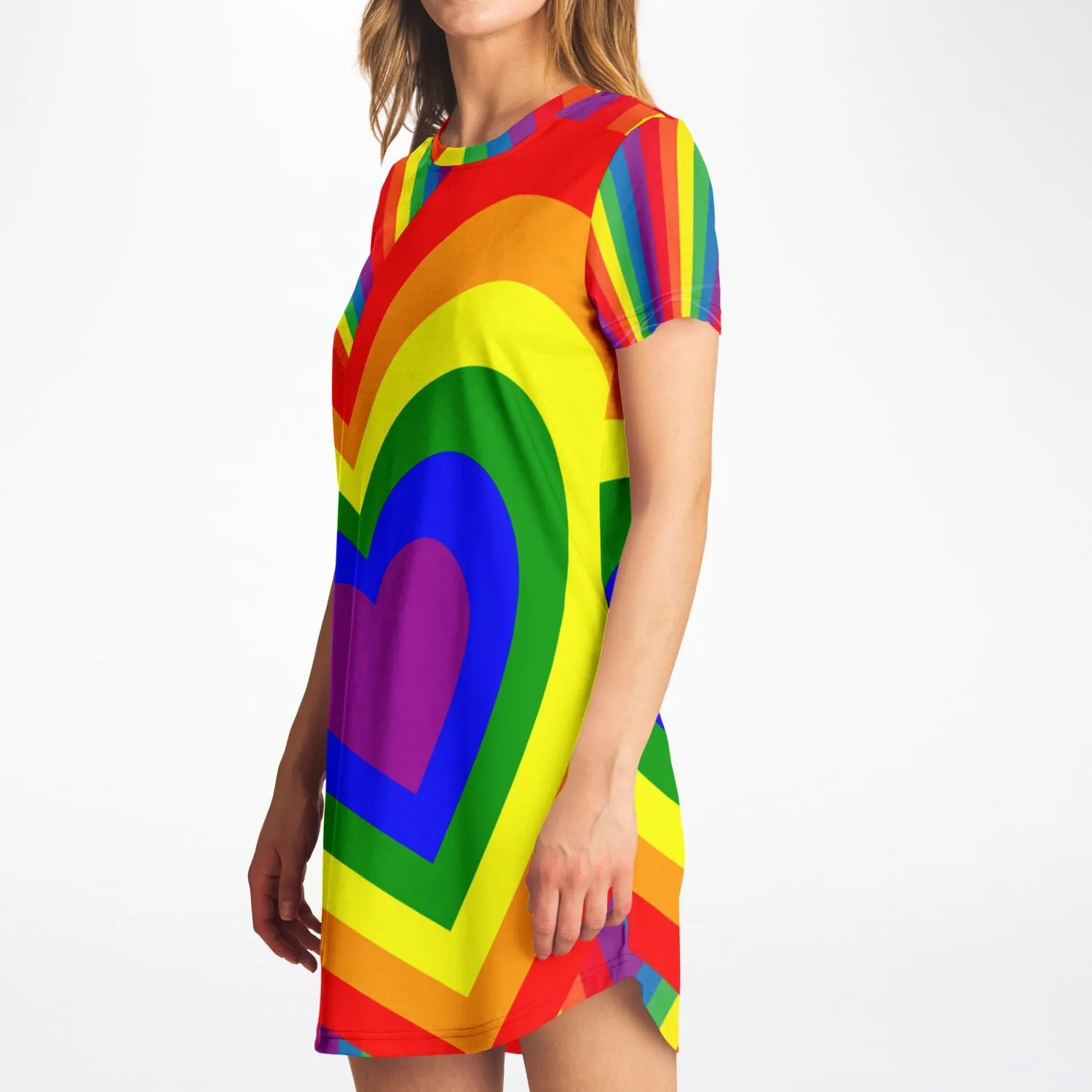 Pride Heart T-Shirt Dress