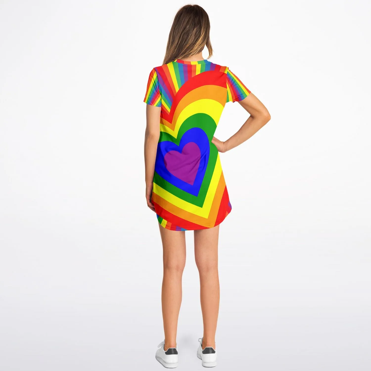 Pride Heart T-Shirt Dress