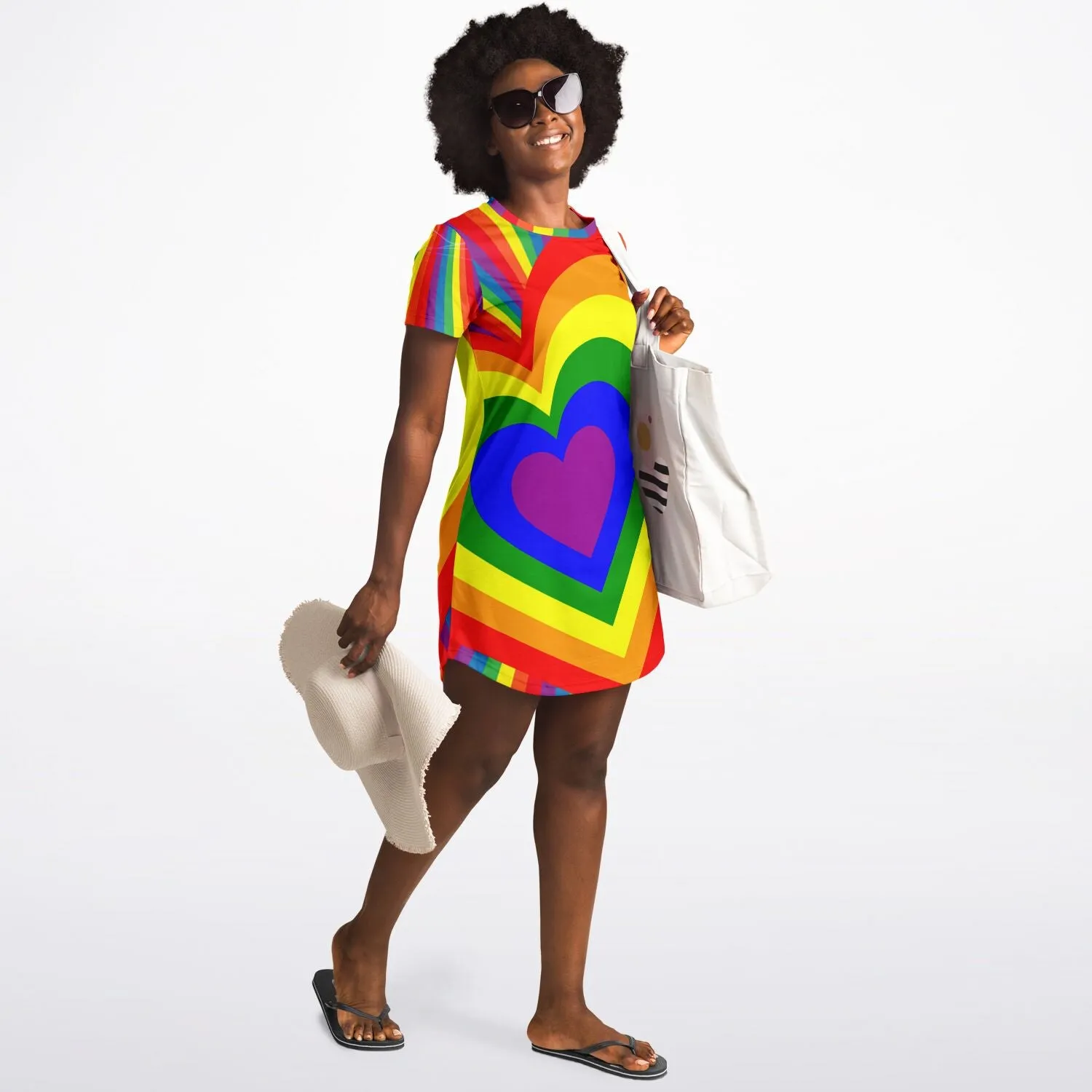 Pride Heart T-Shirt Dress