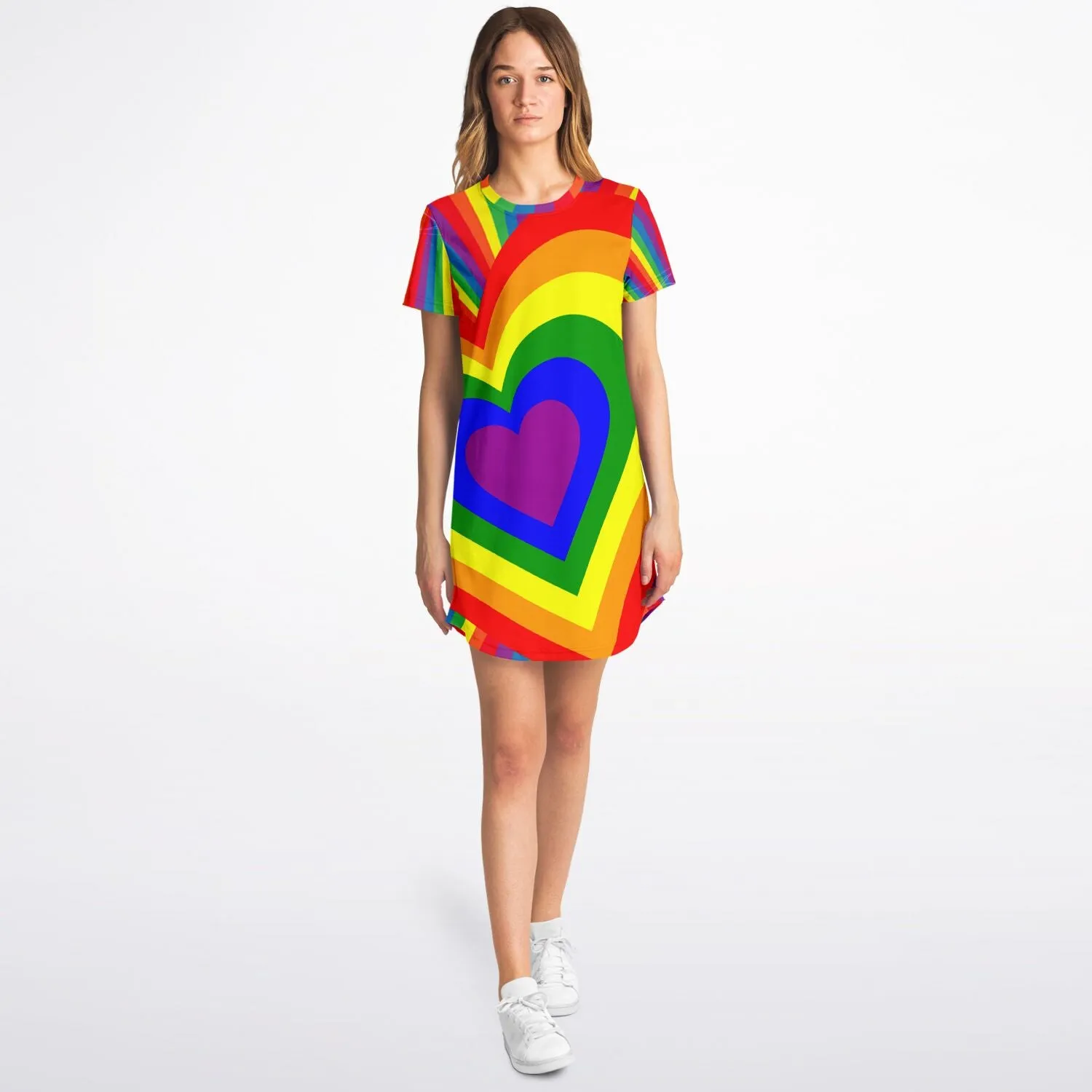 Pride Heart T-Shirt Dress