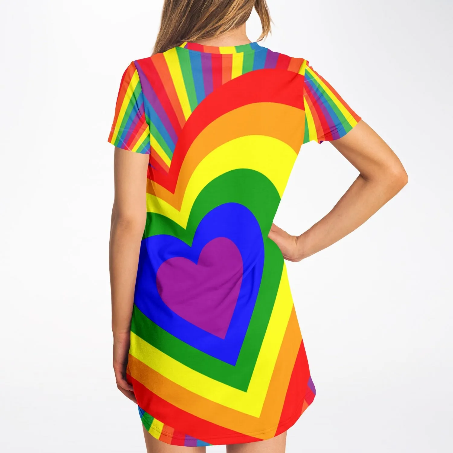 Pride Heart T-Shirt Dress